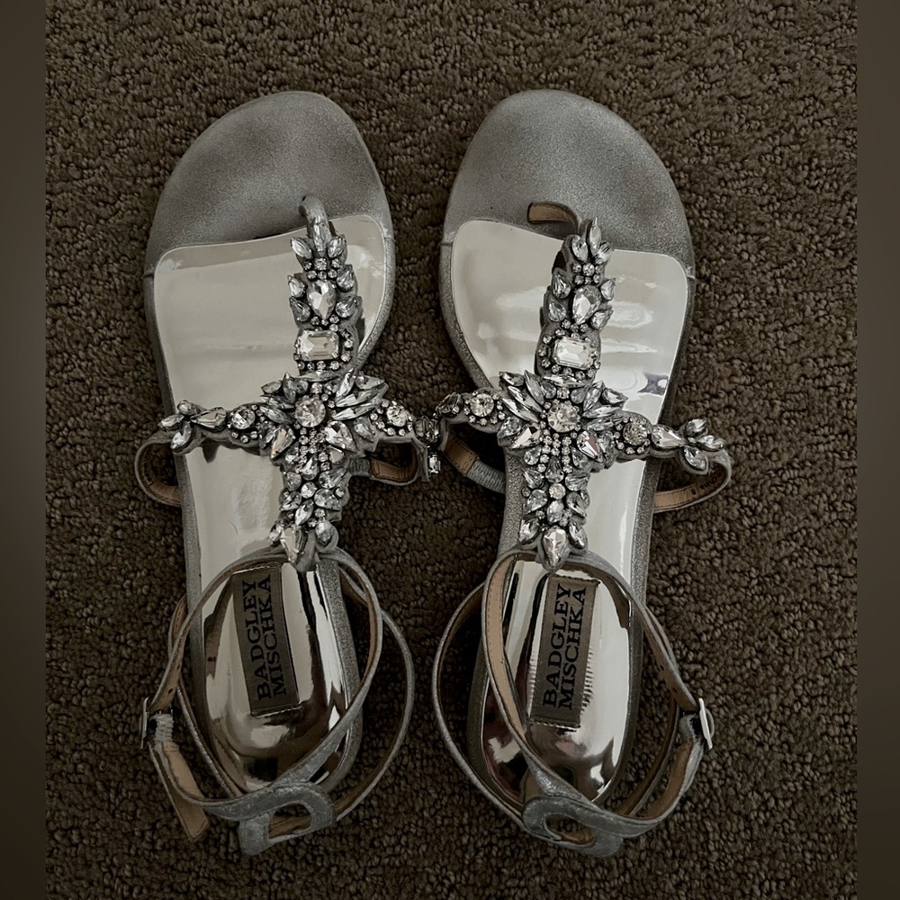 Badgley Mischka Embellished Sandals